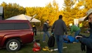 DSCN2591 Lance VA3LP, Harry VA3ZAK, Raj VA3RZT ARES Tent set up
